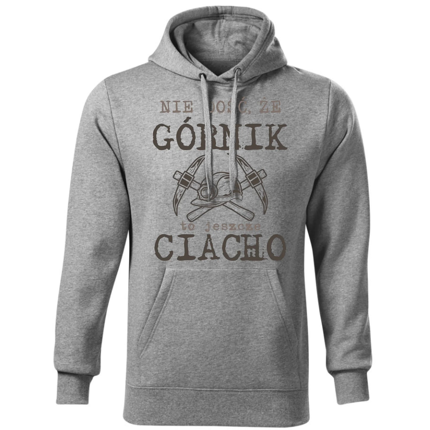 Bluza męska z kapturem - prezent dla górnika - Nie dość, że górnik to jeszcze ciacho G17 - StoryCups.pl
