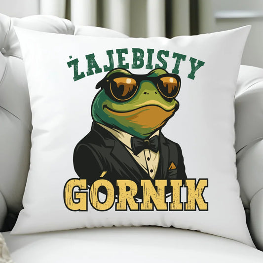 Poduszka - prezent dla górnika - Żajebisty górnik G18 - StoryCups.pl