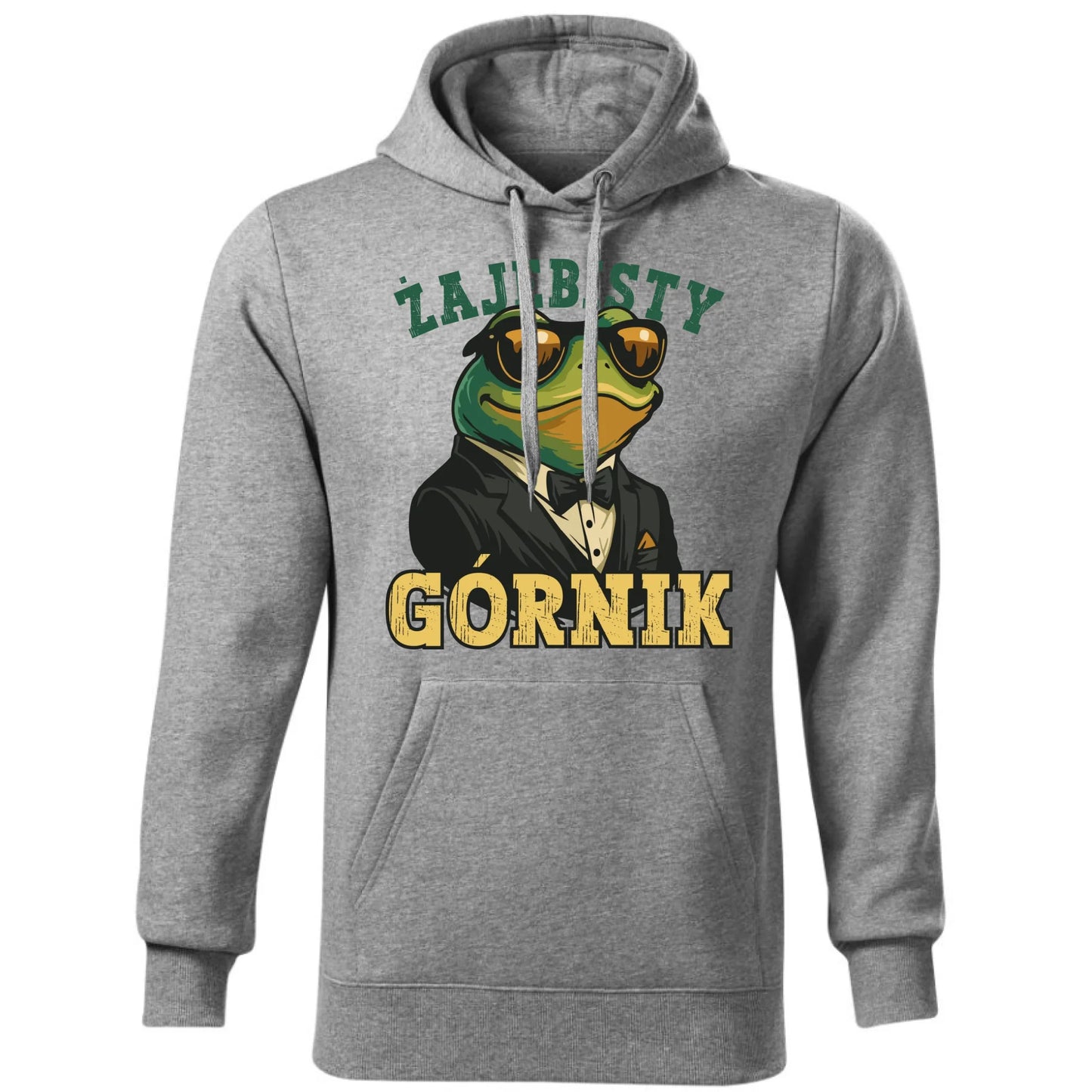 Bluza męska z kapturem - prezent dla górnika - Żajebisty górnik G18 - StoryCups.pl