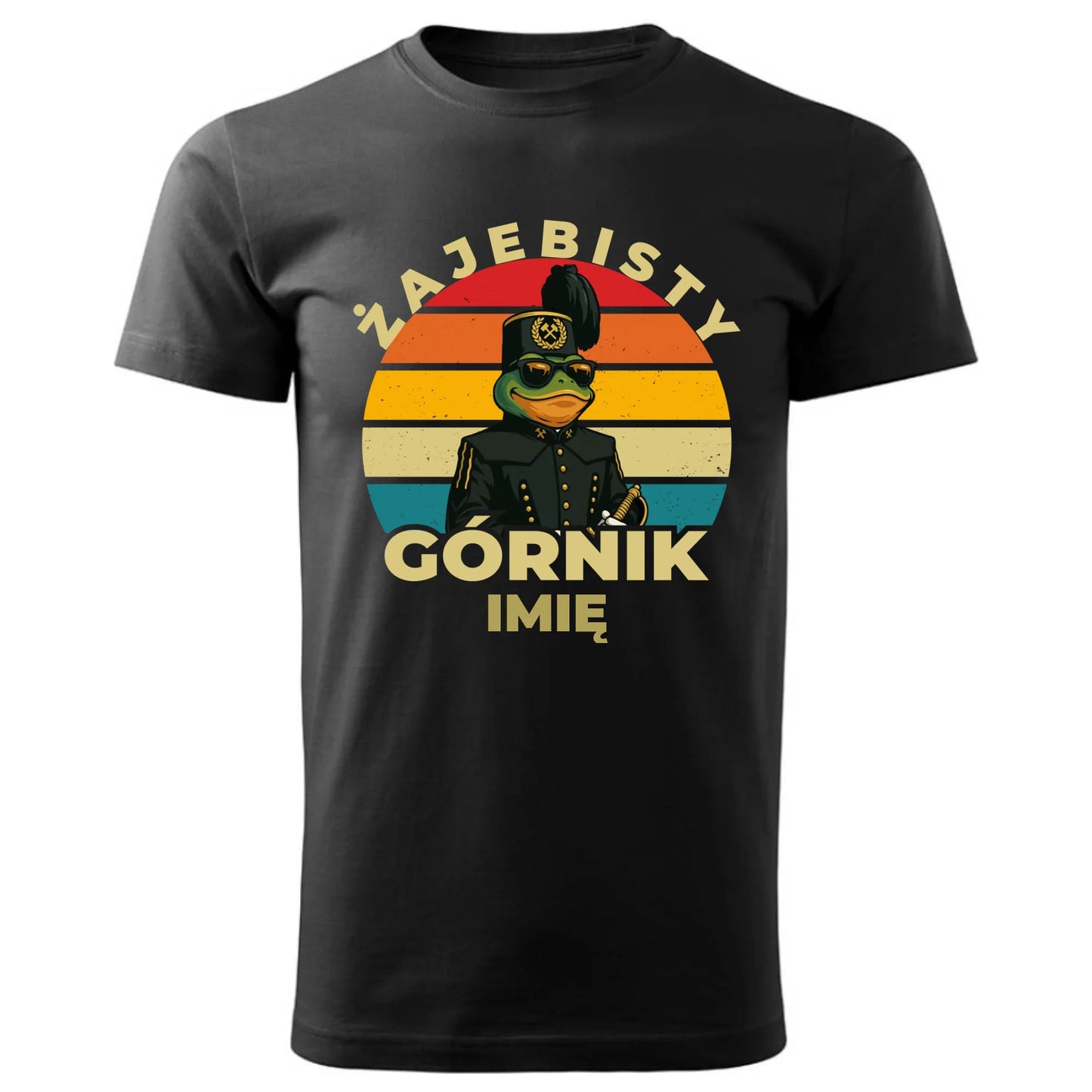 Koszulka męska - prezent dla górnika - Żajebisty górnik - personalizowana G19 - StoryCups.pl