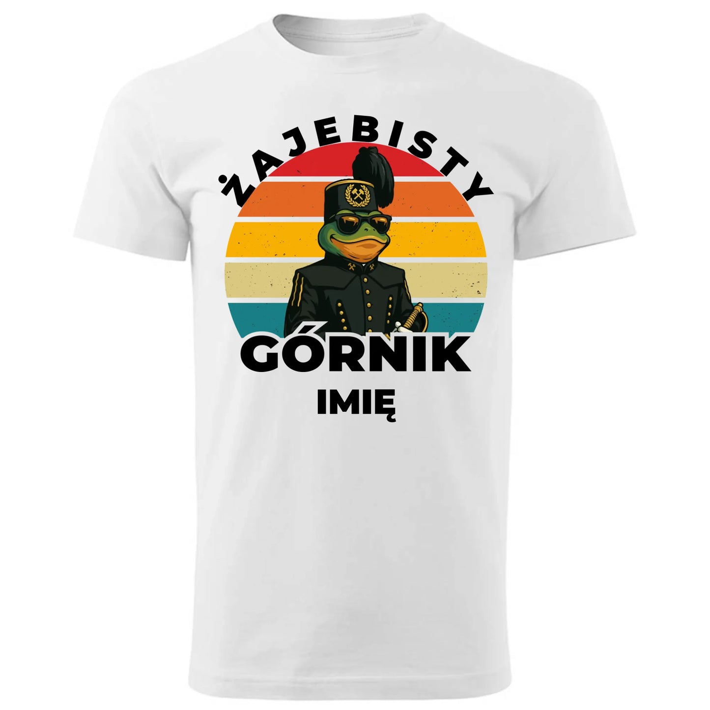 Koszulka męska - prezent dla górnika - Żajebisty górnik - personalizowana G19 - StoryCups.pl