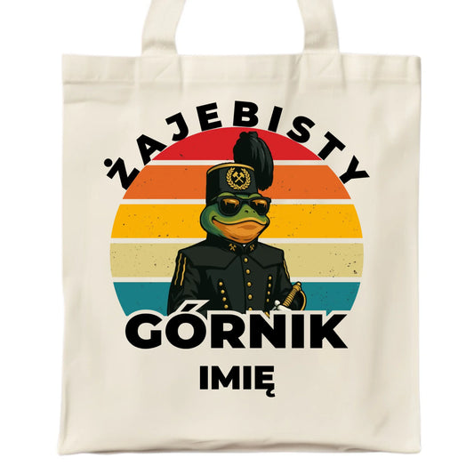 Torba - prezent dla górnika - Żajebisty górnik - personalizowana G19 - StoryCups.pl