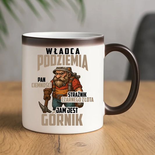 Kubek magiczny - prezent dla górnika - Władca podziemia Górnik G20 - StoryCups.pl