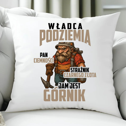 Poduszka - prezent dla górnika - Władca podziemia Górnik G20 - StoryCups.pl