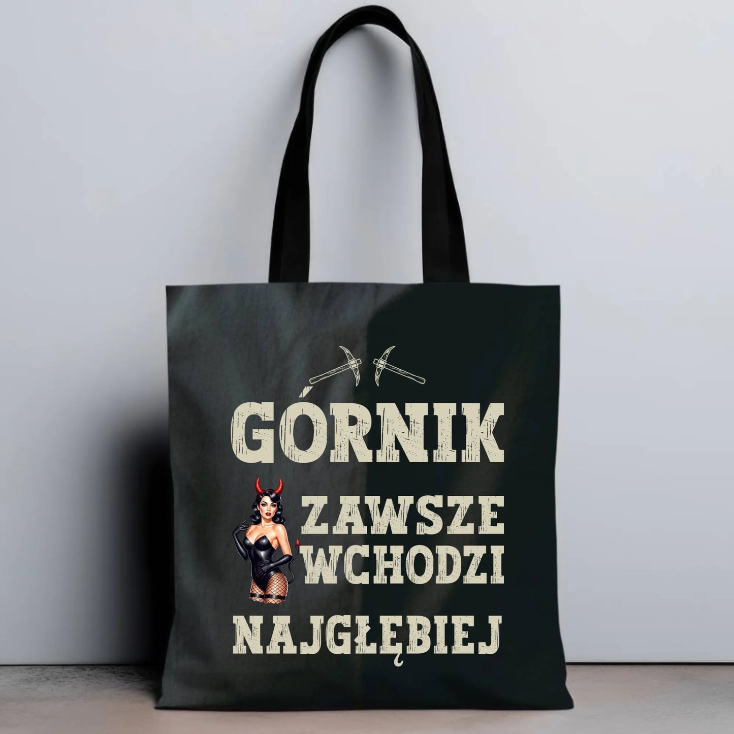 Torba - prezent dla górnika - Górnik zawsze wchodzi najgłębiej G22 - StoryCups.pl