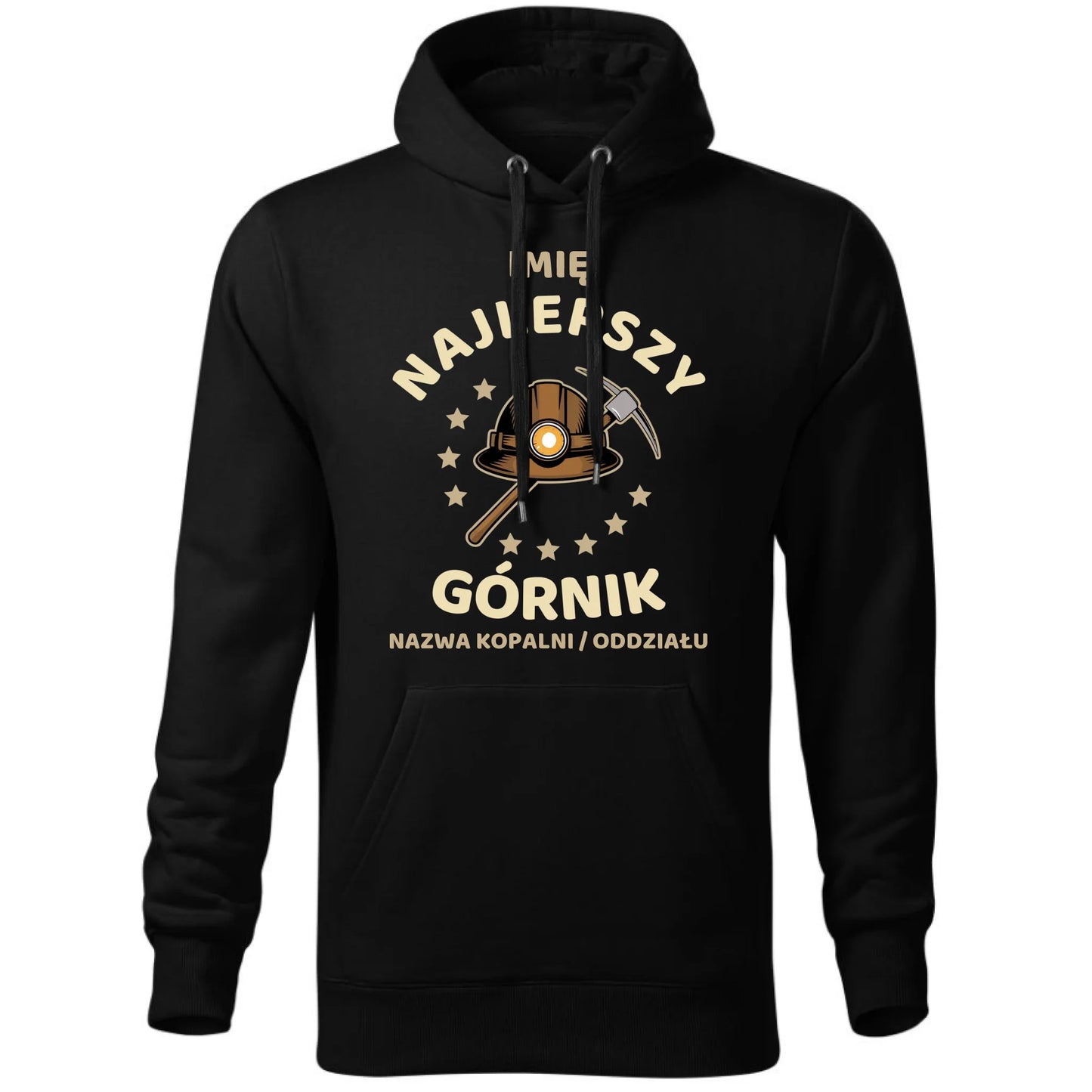 Bluza męska z kapturem - prezent dla górnika - Najlepszy górnik - personalizowana G23 - StoryCups.pl