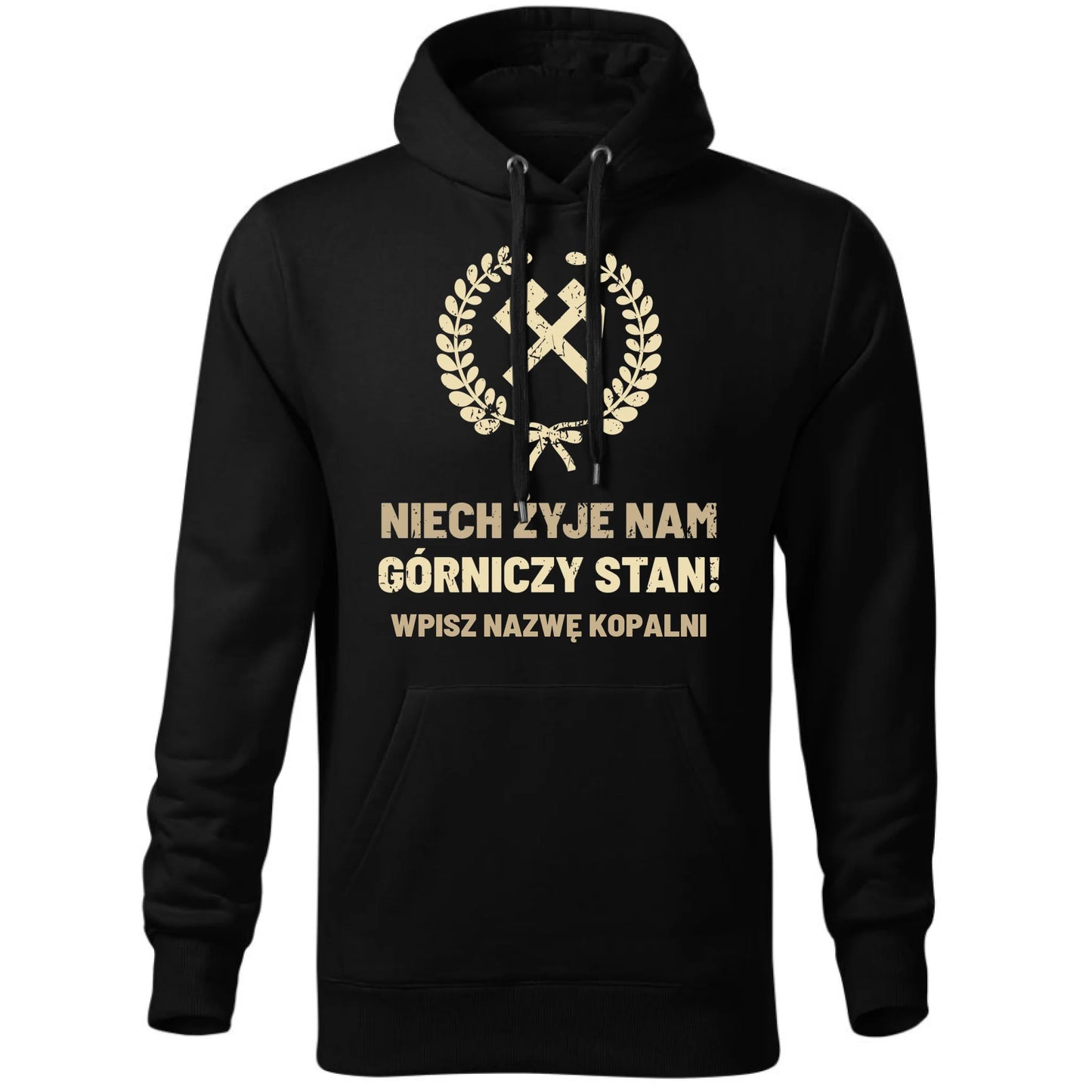 Bluza męska z kapturem - prezent dla górnika - Niech żyje nam górniczy stan - personalizowana G24 - StoryCups.pl