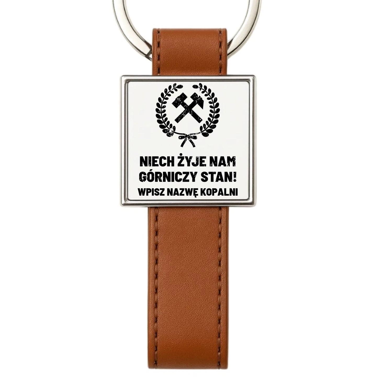 Brelok - prezent dla górnika - Niech żyje nam górniczy stan - personalizowany G24 - StoryCups.pl