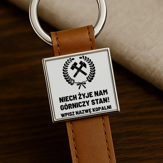 Brelok - prezent dla górnika - Niech żyje nam górniczy stan - personalizowany G24 - StoryCups.pl