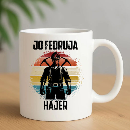 Kubek - prezent dla górnika - Jo fedruja Hajer G26 - StoryCups.pl