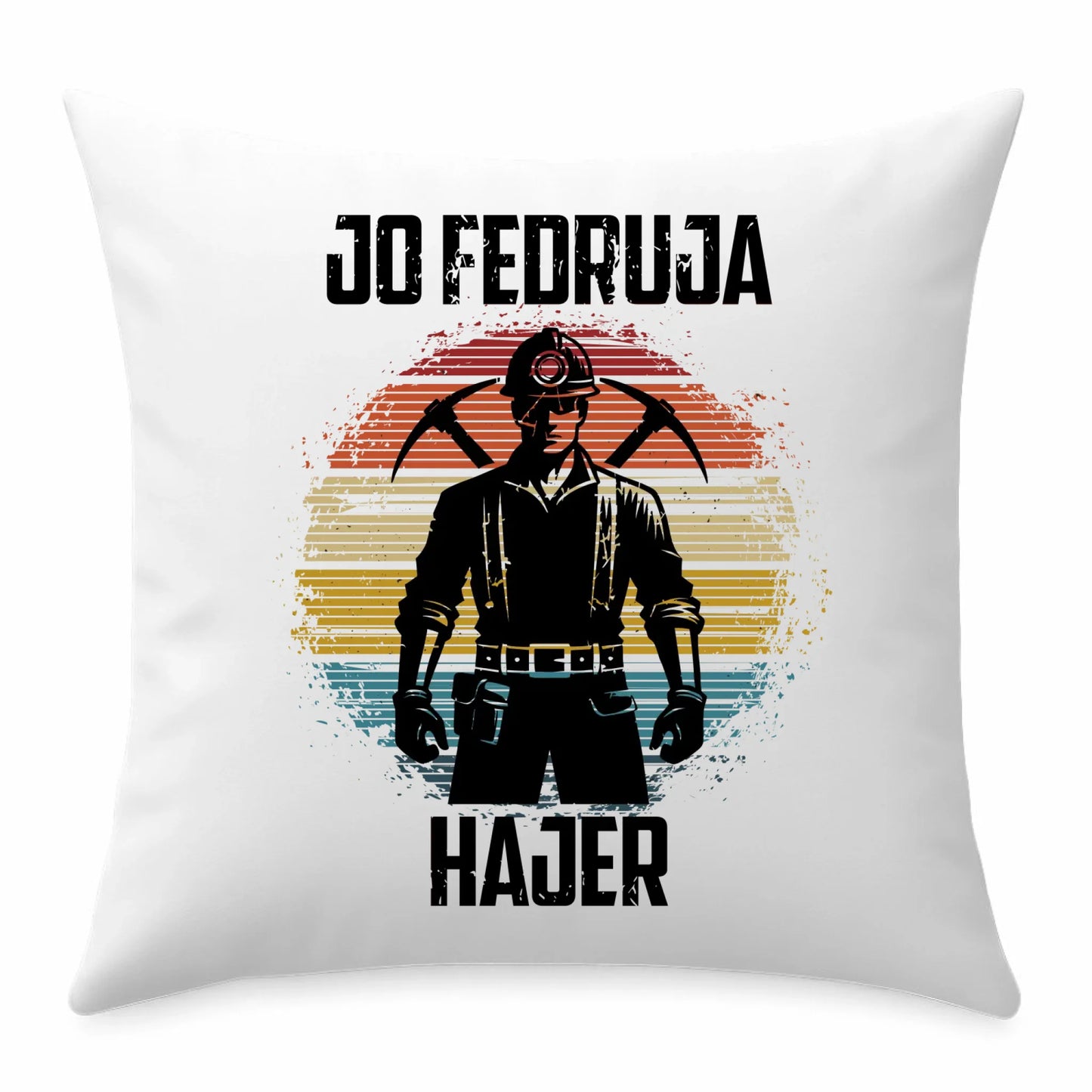 Poduszka - prezent dla górnika - Jo fedruja Hajer G26 - StoryCups.pl