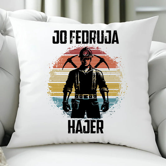 Poduszka - prezent dla górnika - Jo fedruja Hajer G26 - StoryCups.pl