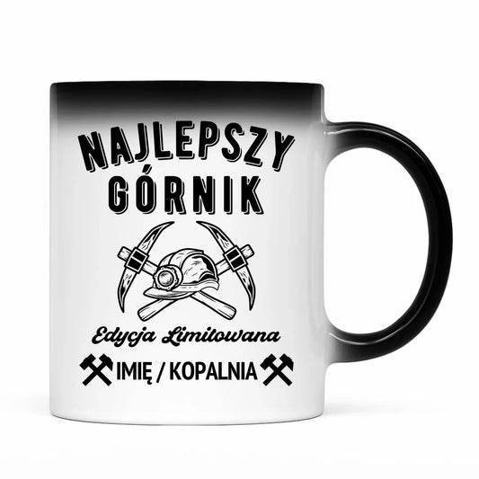 Kubek magiczny - prezent dla górnika - Najlepszy górnik - personalizowany G27 - StoryCups.pl
