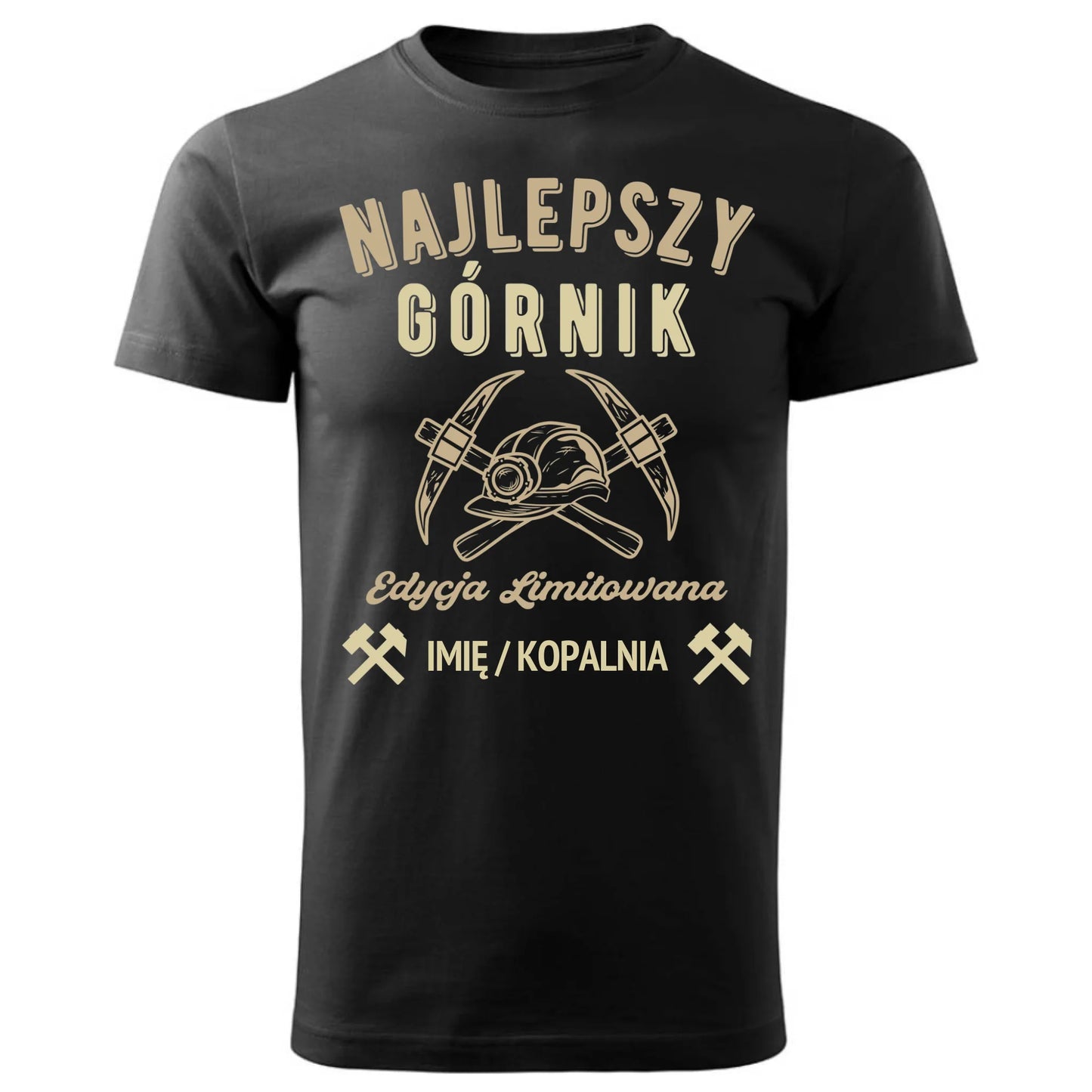Koszulka męska - prezent dla górnika - Najlepszy górnik - personalizowana G27 - StoryCups.pl