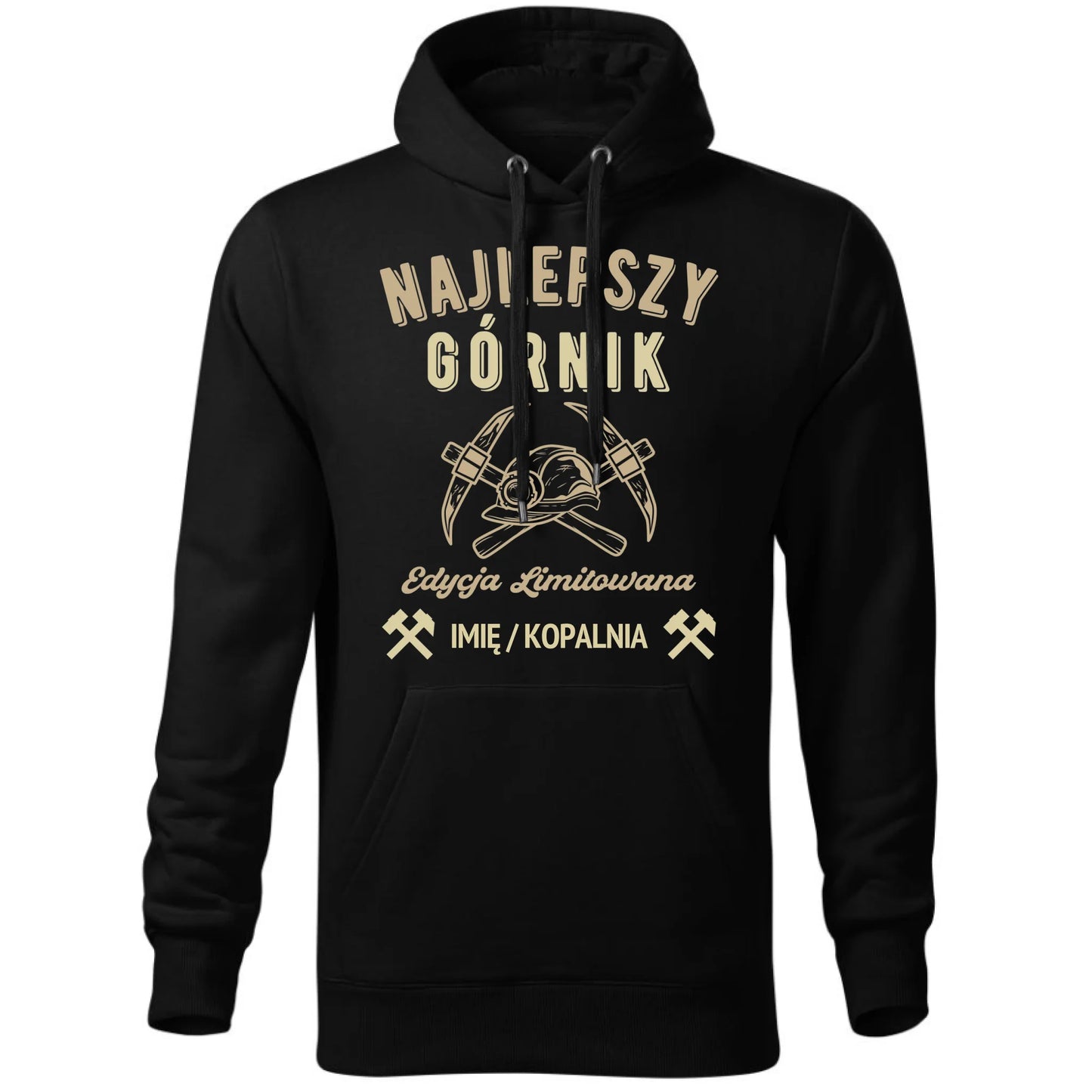 Bluza męska z kapturem - prezent dla górnika - Najlepszy górnik - personalizowana G27 - StoryCups.pl