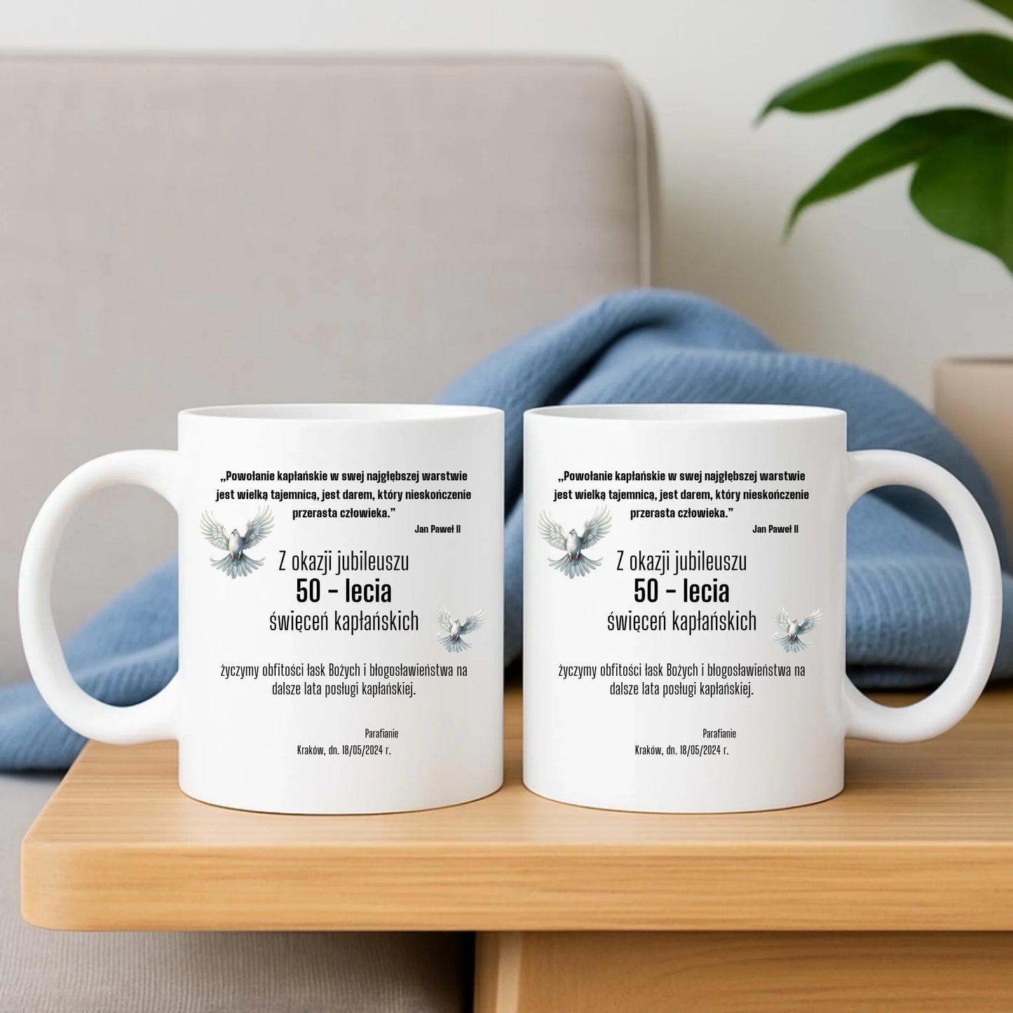 Kubek - Prezent dla księdza na jubileusz kapłaństwa - personalizowany DU04 - StoryCups.pl