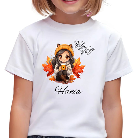 Koszulka dziecięca jesienna - Anime - personalizowana JS06 - StoryCups.pl