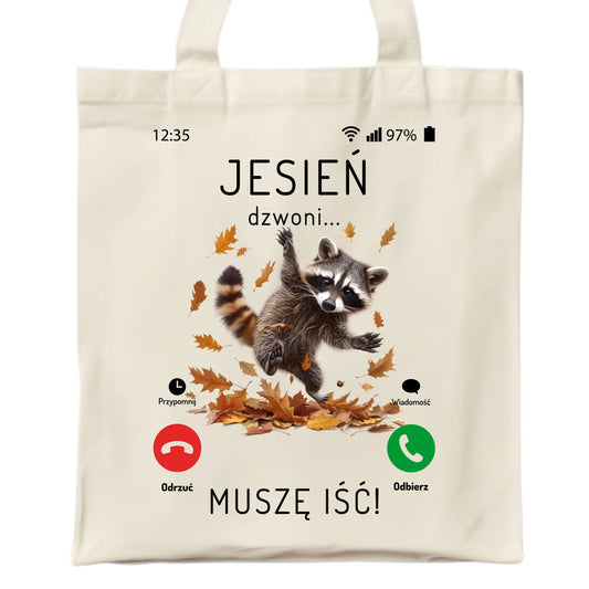 Torba jesienna - Jesień dzwoni muszę iść JS18 - StoryCups.pl