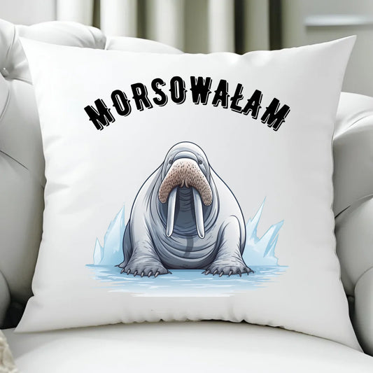 Poduszka - prezent dla morsa - Morsowałam - Mors HM18 - StoryCups.pl