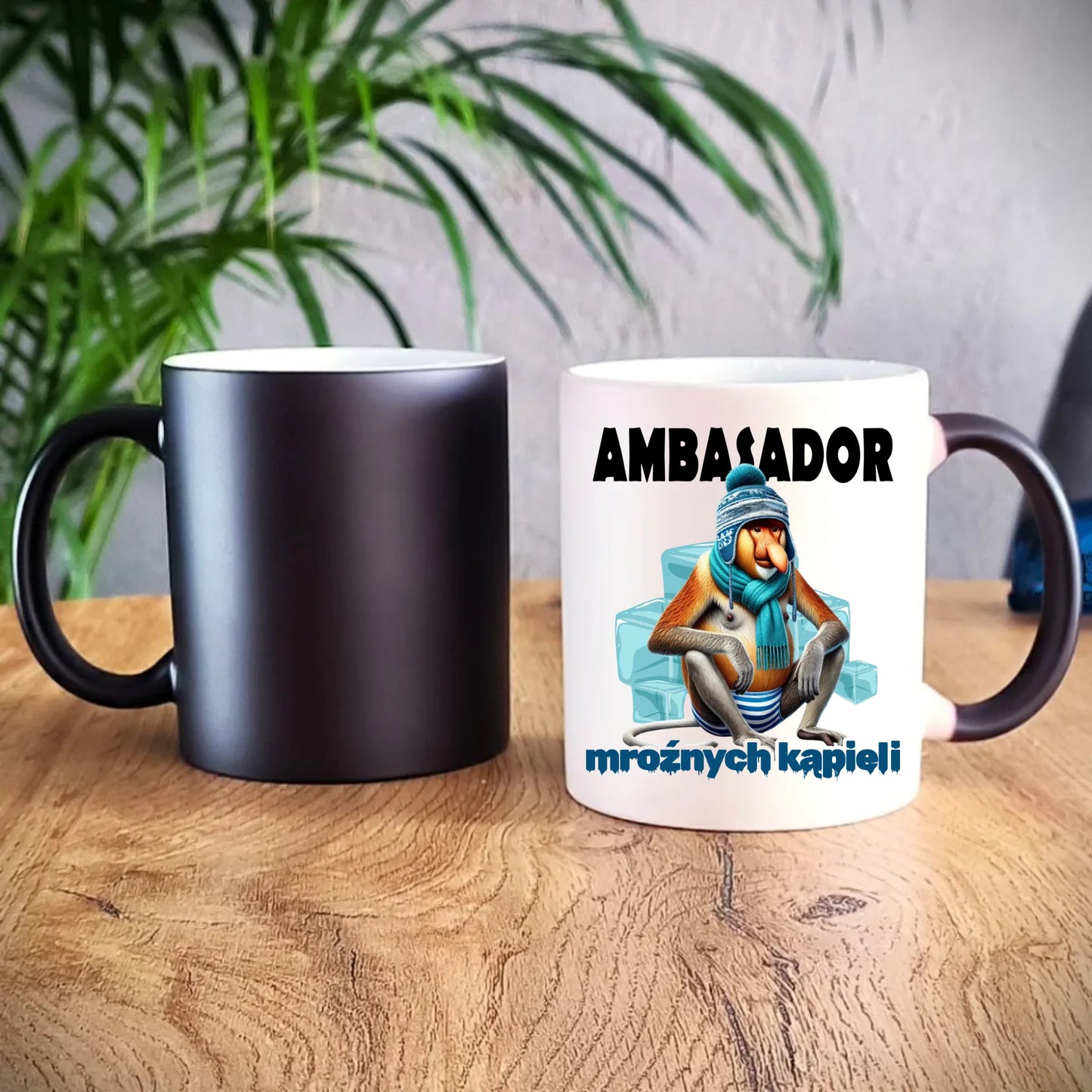 Kubek magiczny - prezent dla morsa - Janusz Nosacz Mors - Ambasador mroźnych kąpieli HM03 - StoryCups.pl