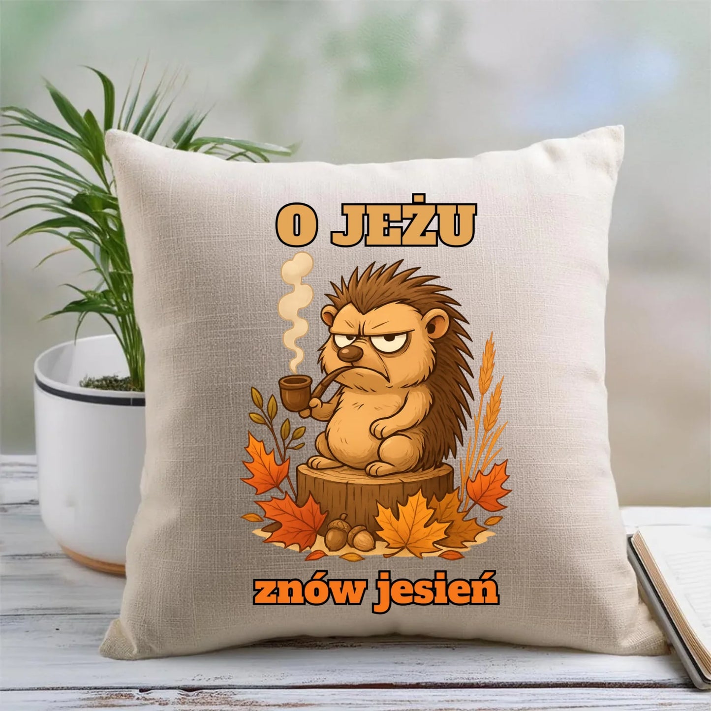 Poduszka jesienna - O jeżu znów jesień JS20