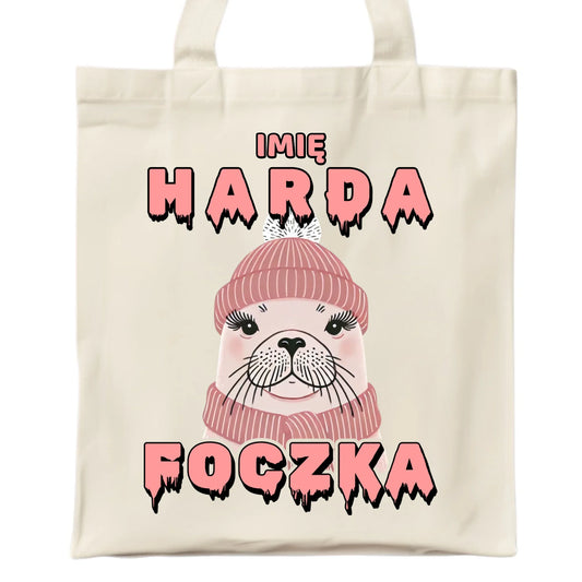 Torba - prezent dla morsa - Harda foczka - personalizowana HM05 - StoryCups.pl
