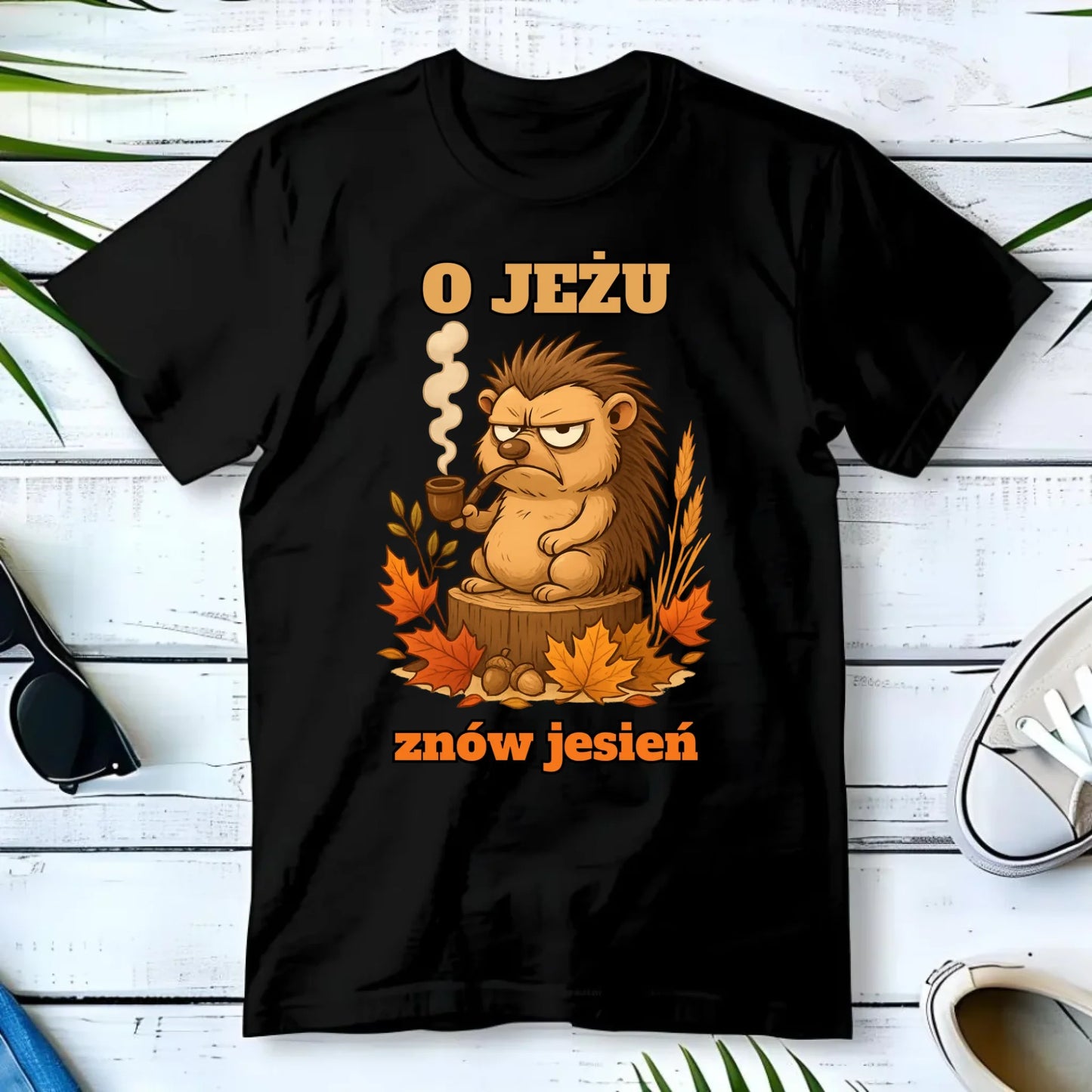 Koszulka męska jesienna - O jeżu znów jesień JS20 - StoryCups.pl