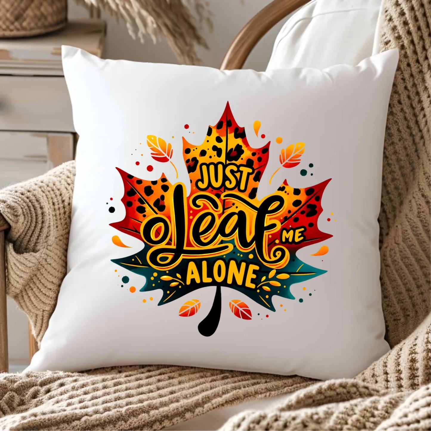 Poduszka jesienna - Just leaf me alone JS22