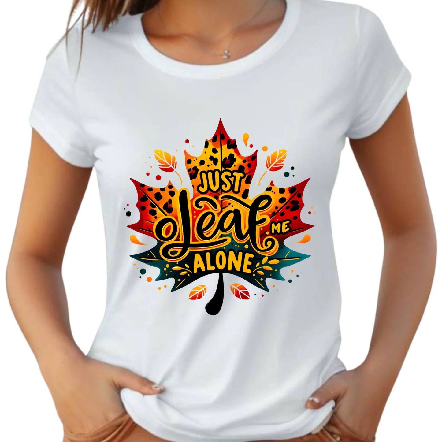 Koszulka damska jesienna - Just leaf me alone JS22 - StoryCups.pl