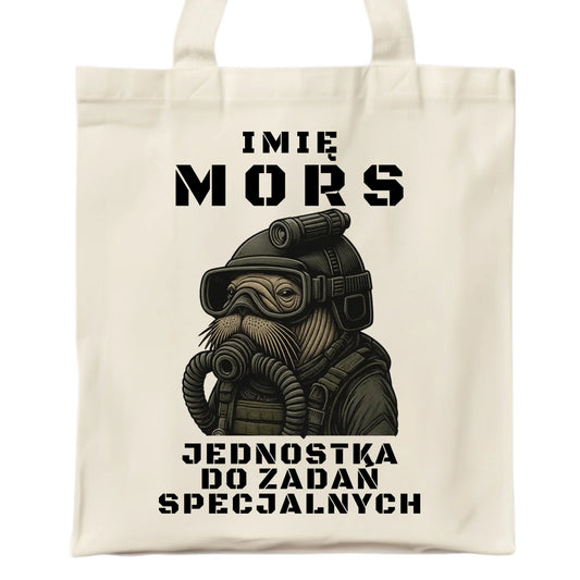 Torba - prezent dla morsa - Mors do zadań specjalnych - personalizowana HM07 - StoryCups.pl
