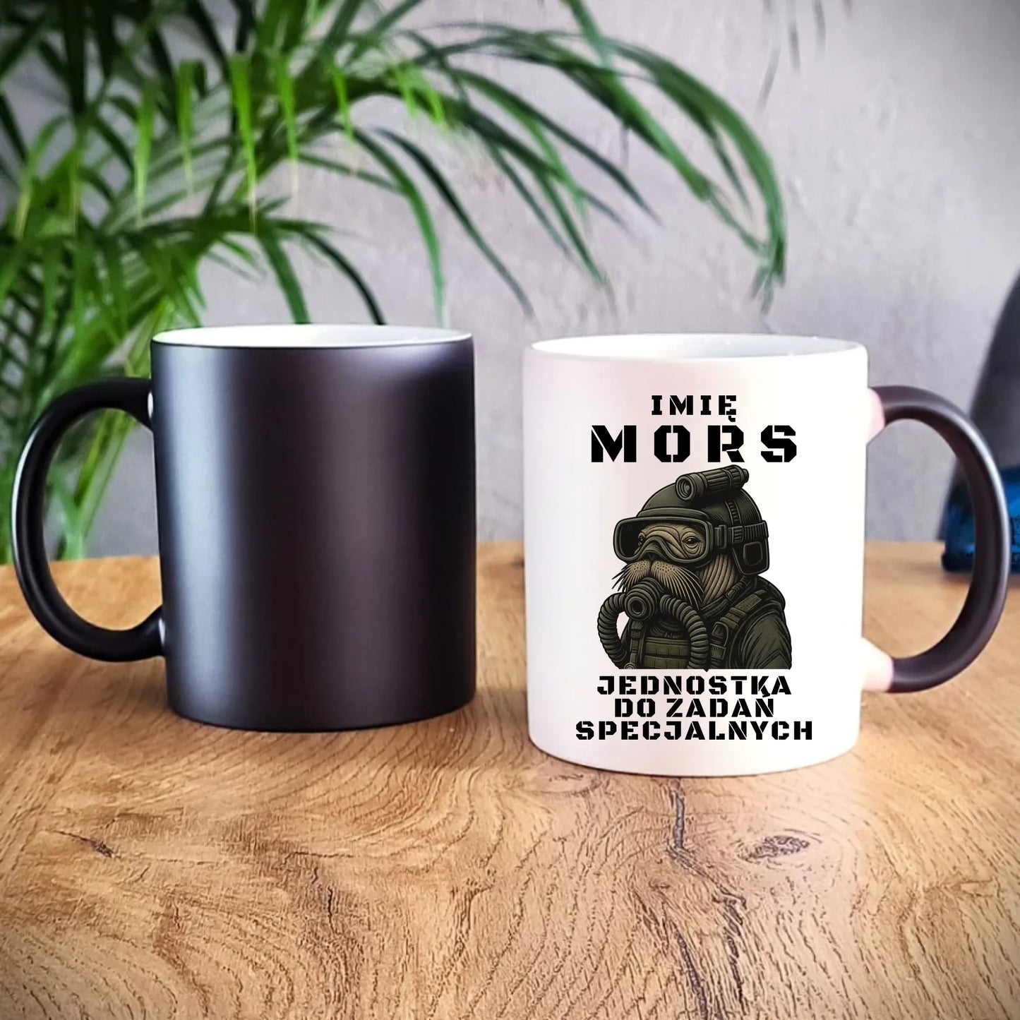 Kubek magiczny - prezent dla morsa - Mors do zadań specjalnych - personalizowany HM07 - StoryCups.pl