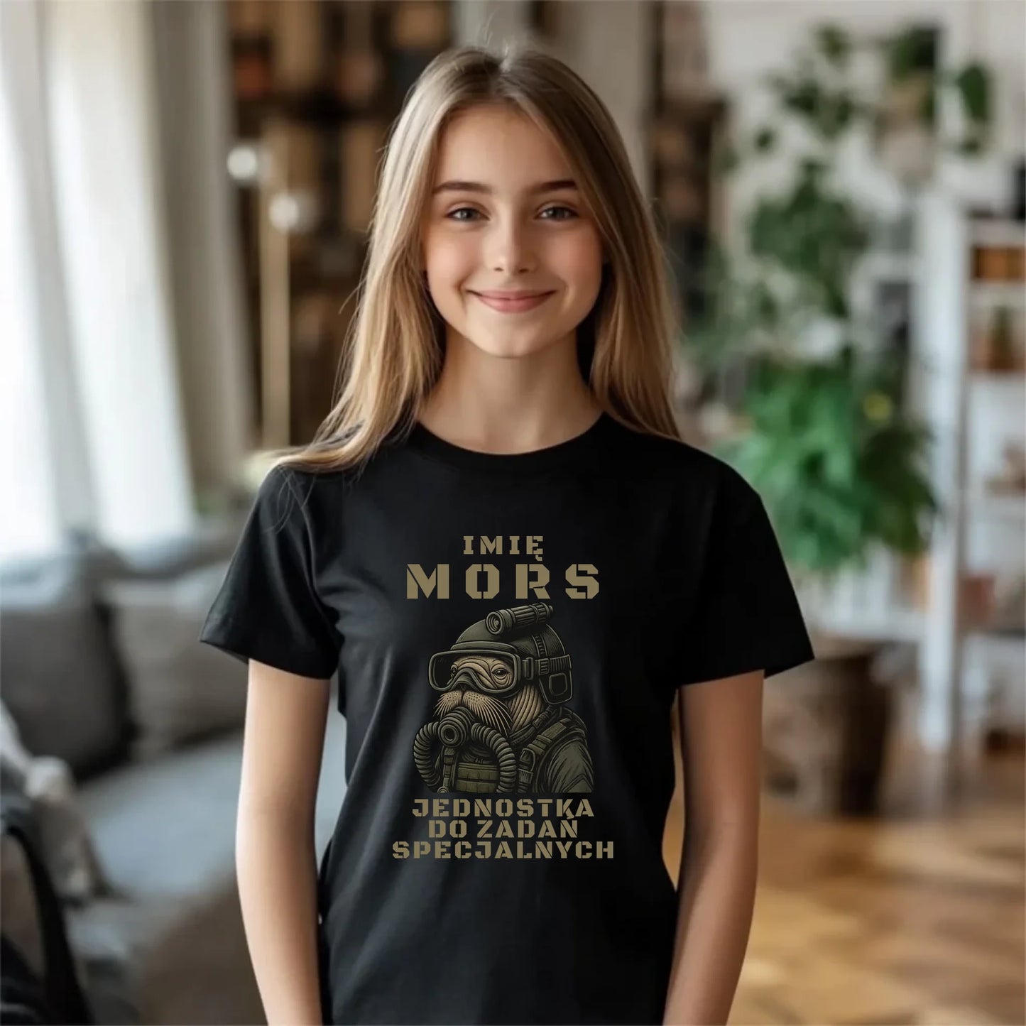 Koszulka dziecięca - prezent dla morsa - Mors do zadań specjalnych - personalizowana HM07 - StoryCups.pl