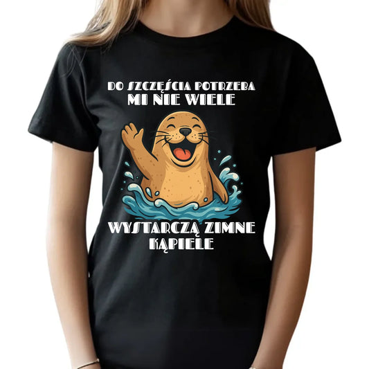 Koszulka dziecięca - prezent dla morsa - Do szczęścia potrzeba mi nie wiele HM06 - StoryCups.pl