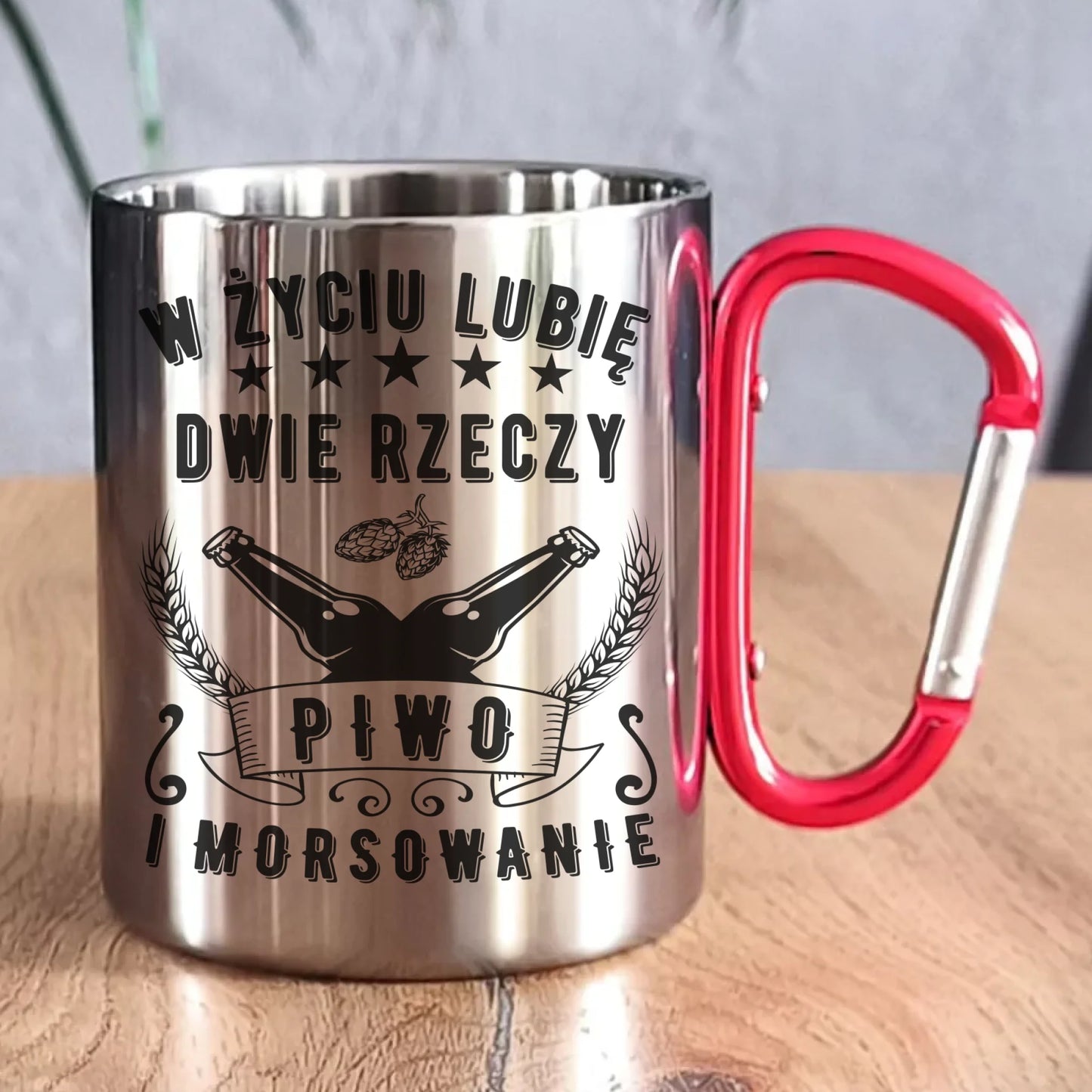 Kubek metalowy - prezent dla morsa - Piwo i morsowanie - Mors HM09 - StoryCups.pl