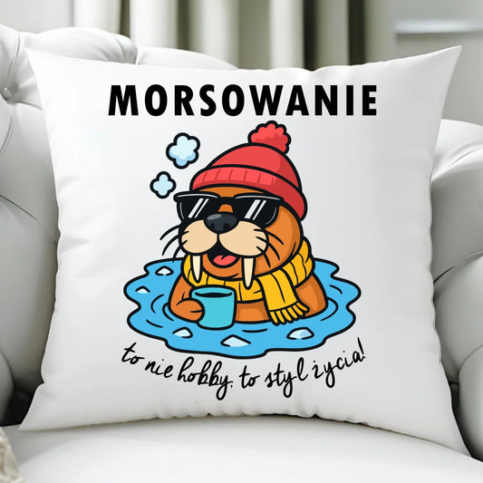Poduszka - prezent dla morsa - Morsowanie to styl życia HM10 - StoryCups.pl