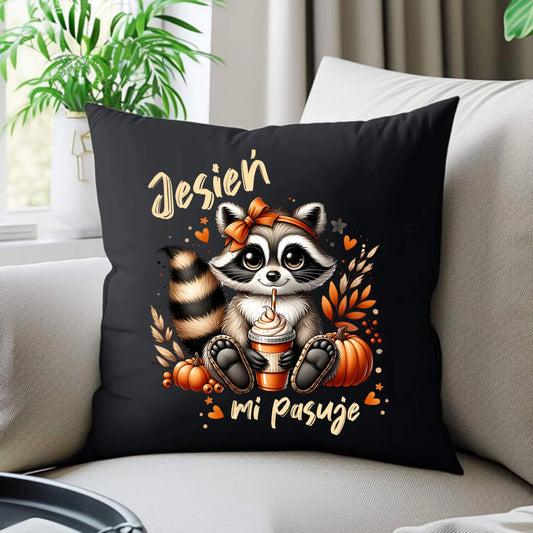 Poduszka dekoracyjna jesienna - Jesień mi pasuje JS25 - StoryCups.pl