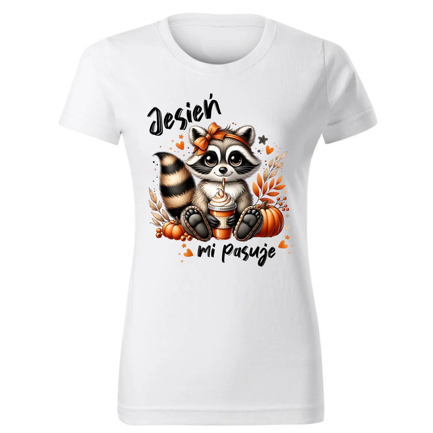 Koszulka damska jesienna - Jesień mi pasuje JS25 - StoryCups.pl