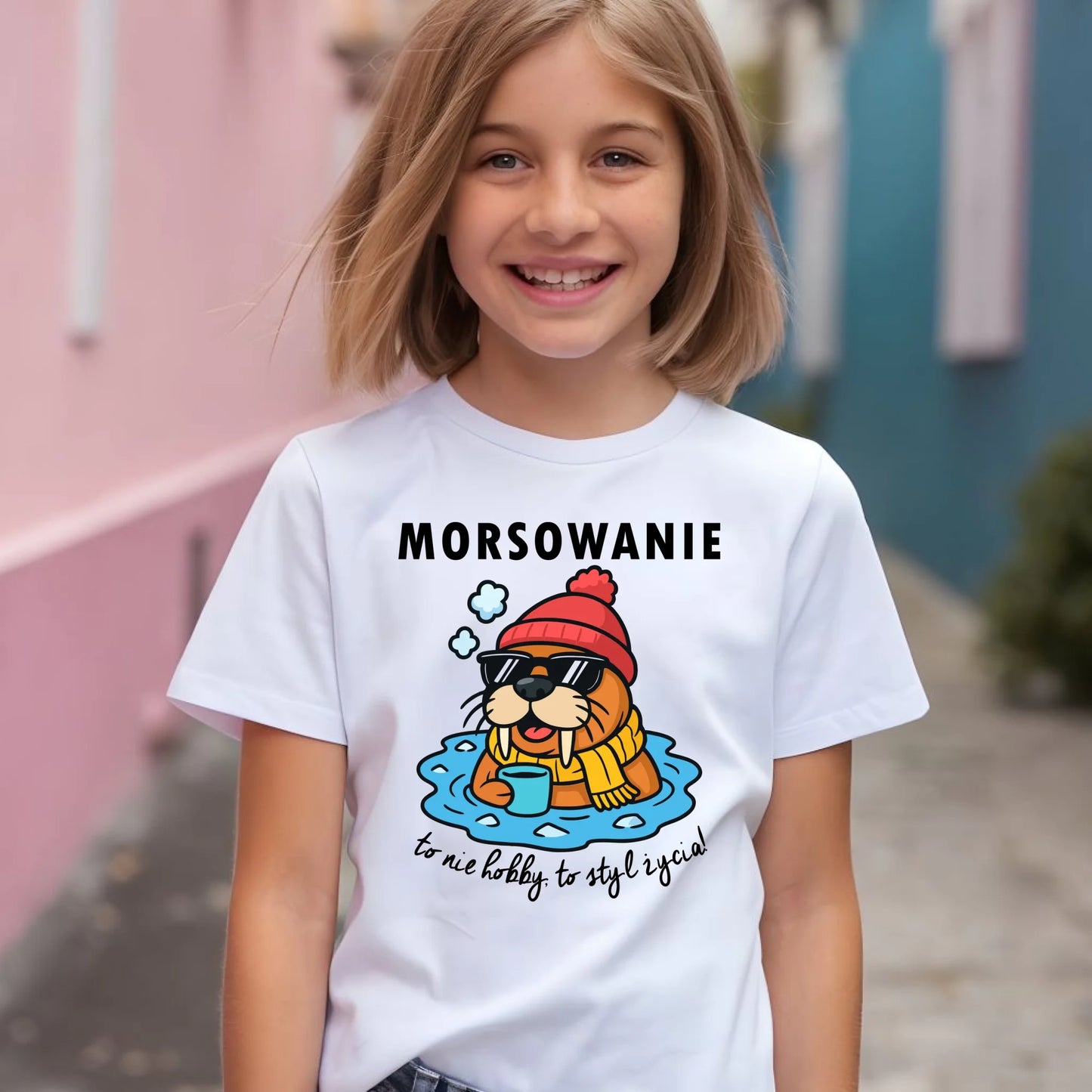 Koszulka dziecięca - prezent dla morsa - Morsowanie to styl życia HM10 - StoryCups.pl