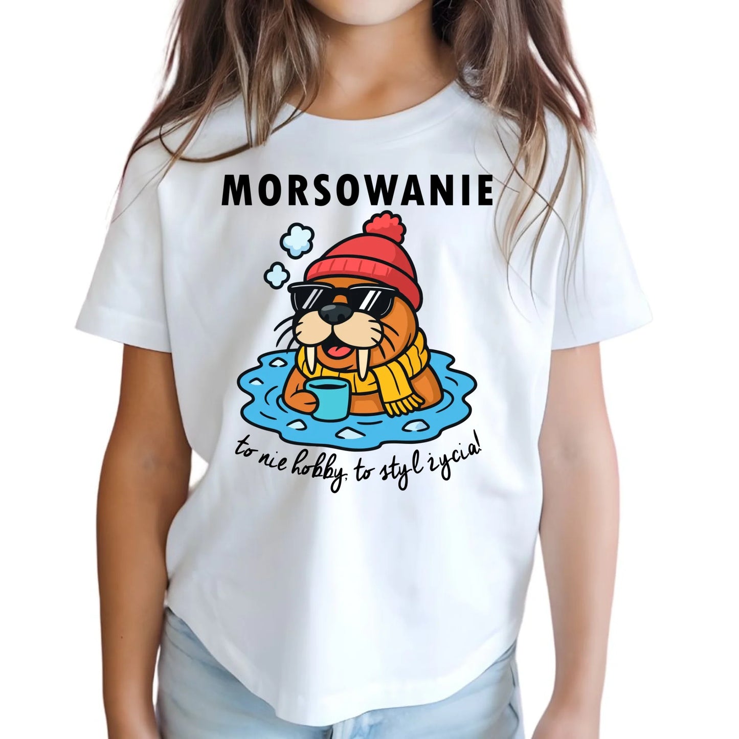 Koszulka dziecięca - prezent dla morsa - Morsowanie to styl życia HM10 - StoryCups.pl