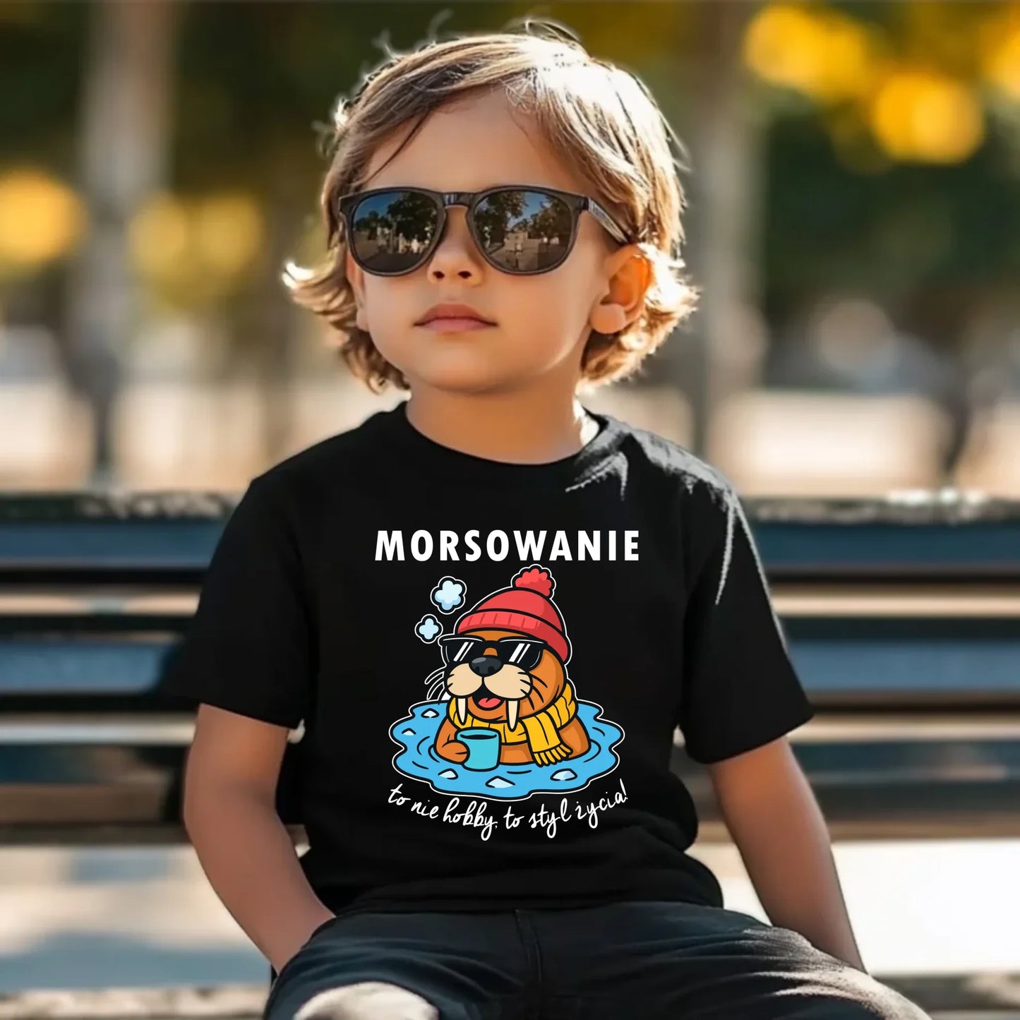 Koszulka dziecięca - prezent dla morsa - Morsowanie to styl życia HM10 - StoryCups.pl