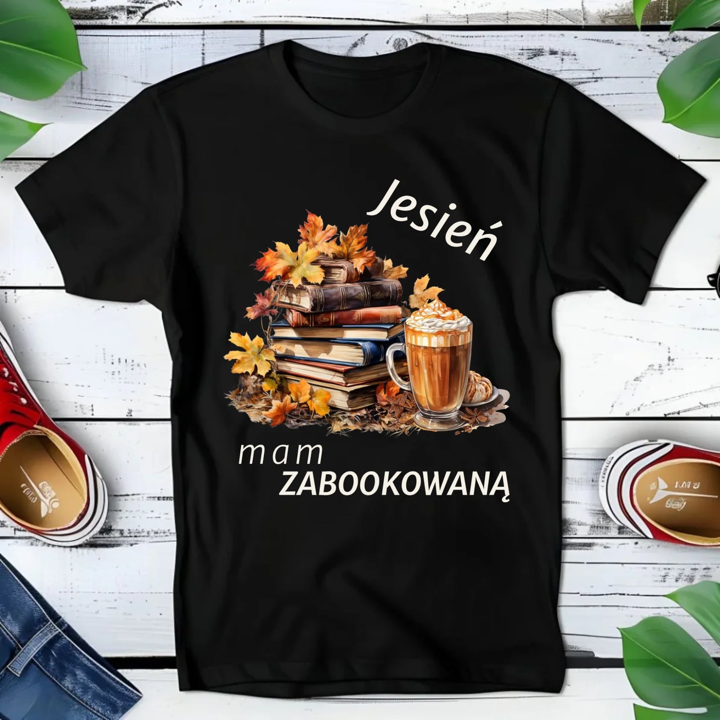 Koszulka dziecięca jesienna - Jesień mam zabookowaną JS28 - StoryCups.pl