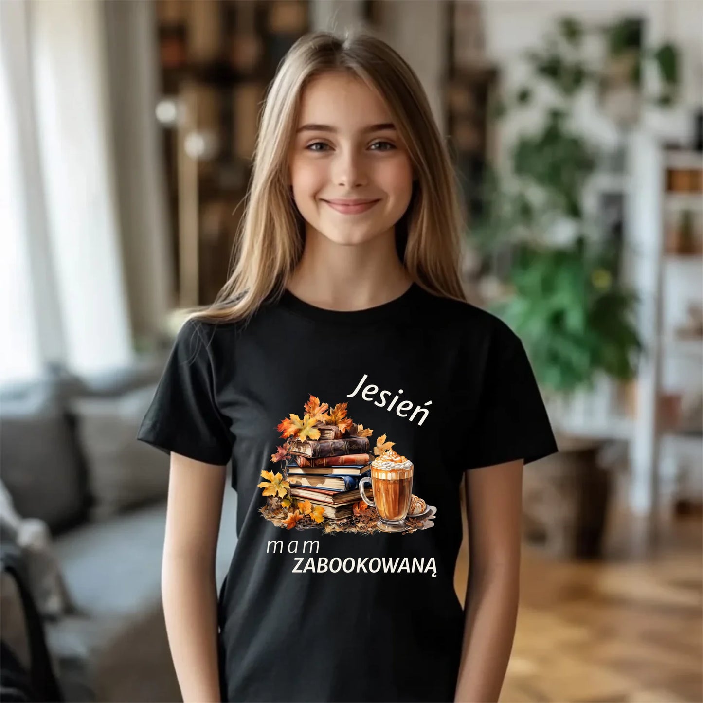 Koszulka dziecięca jesienna - Jesień mam zabookowaną JS28 - StoryCups.pl