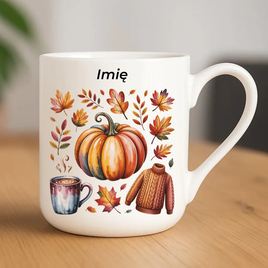 Kubek elegant jesienny - Złota jesień - personalizowany JS30 - StoryCups.pl