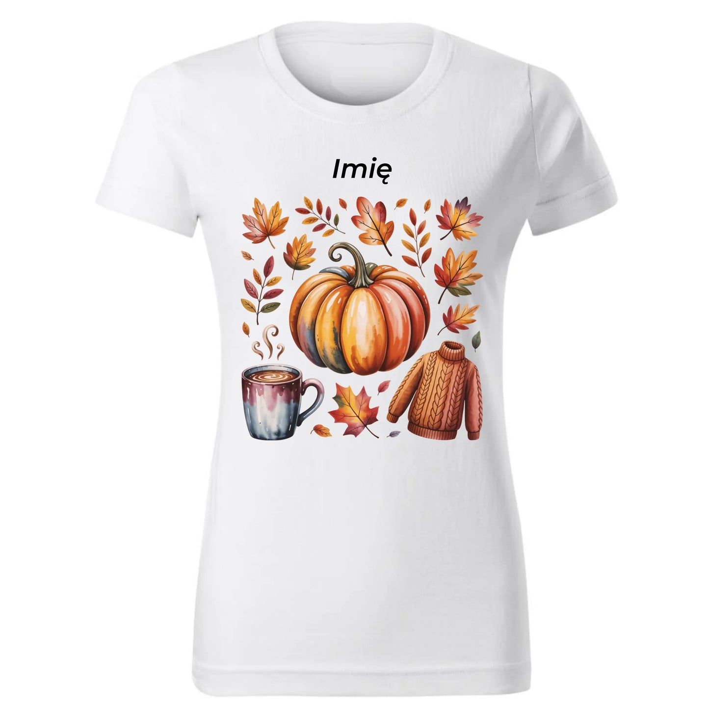 Koszulka damska jesienna - Złota jesień - personalizowana JS30 - StoryCups.pl