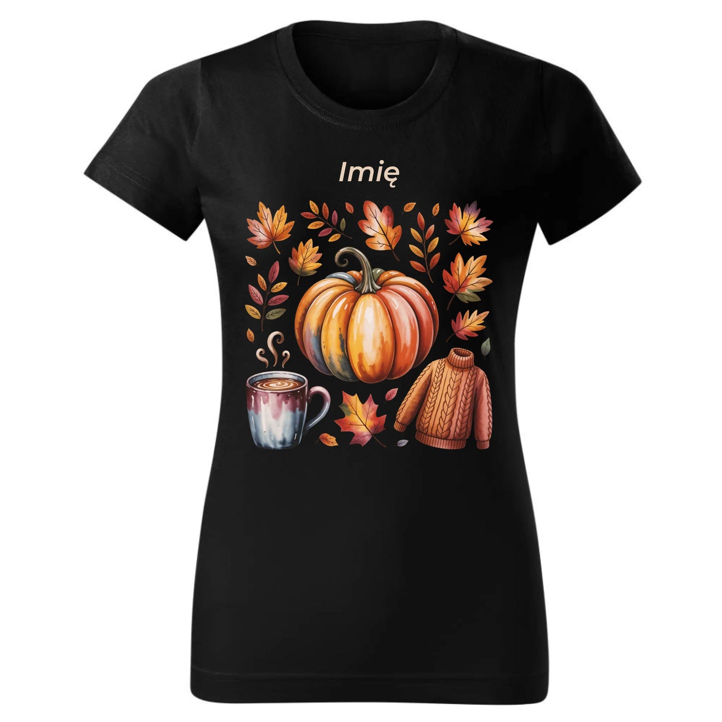 Koszulka damska jesienna - Złota jesień - personalizowana JS30 - StoryCups.pl
