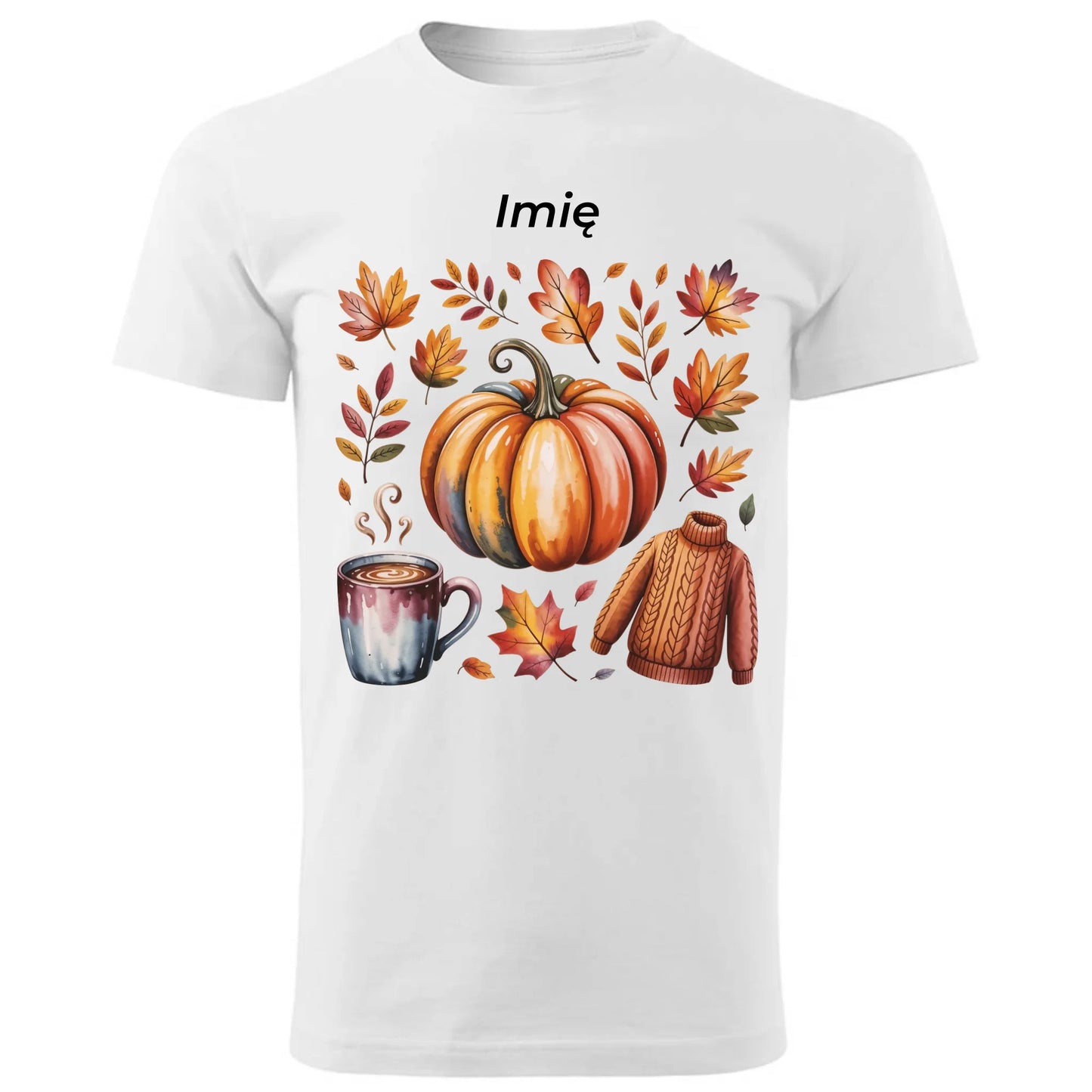 Koszulka męska jesienna - Złota jesień - personalizowana JS30 - StoryCups.pl