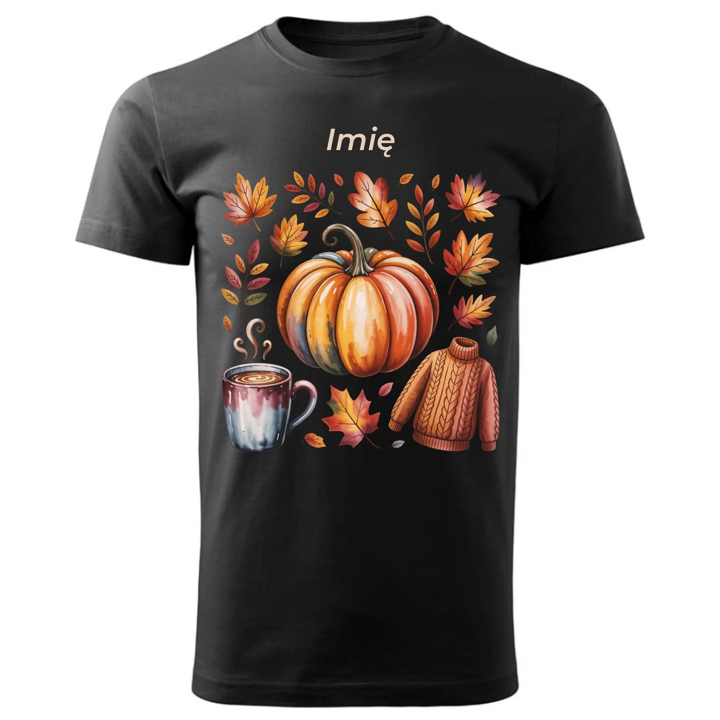 Koszulka męska jesienna - Złota jesień - personalizowana JS30 - StoryCups.pl