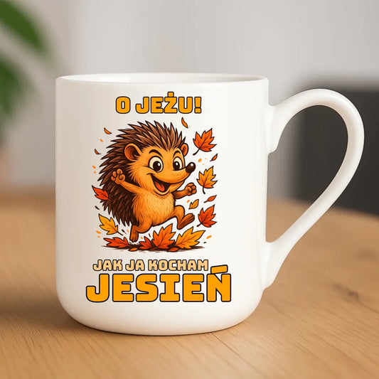 Kubek elegant jesienny - O JEŻU! Jak ja kocham jesień JS31 - StoryCups.pl