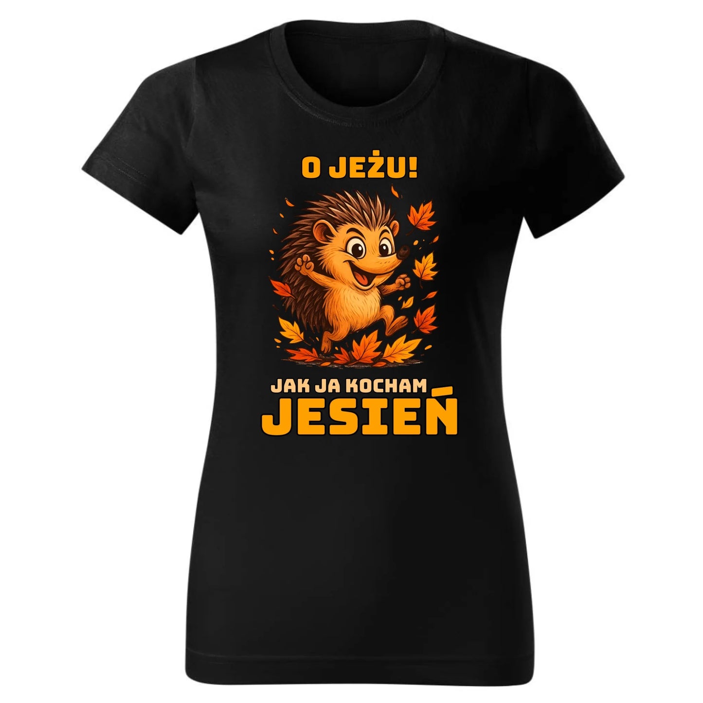 Koszulka damska jesienna - O JEŻU! Jak ja kocham jesień JS31 - StoryCups.pl