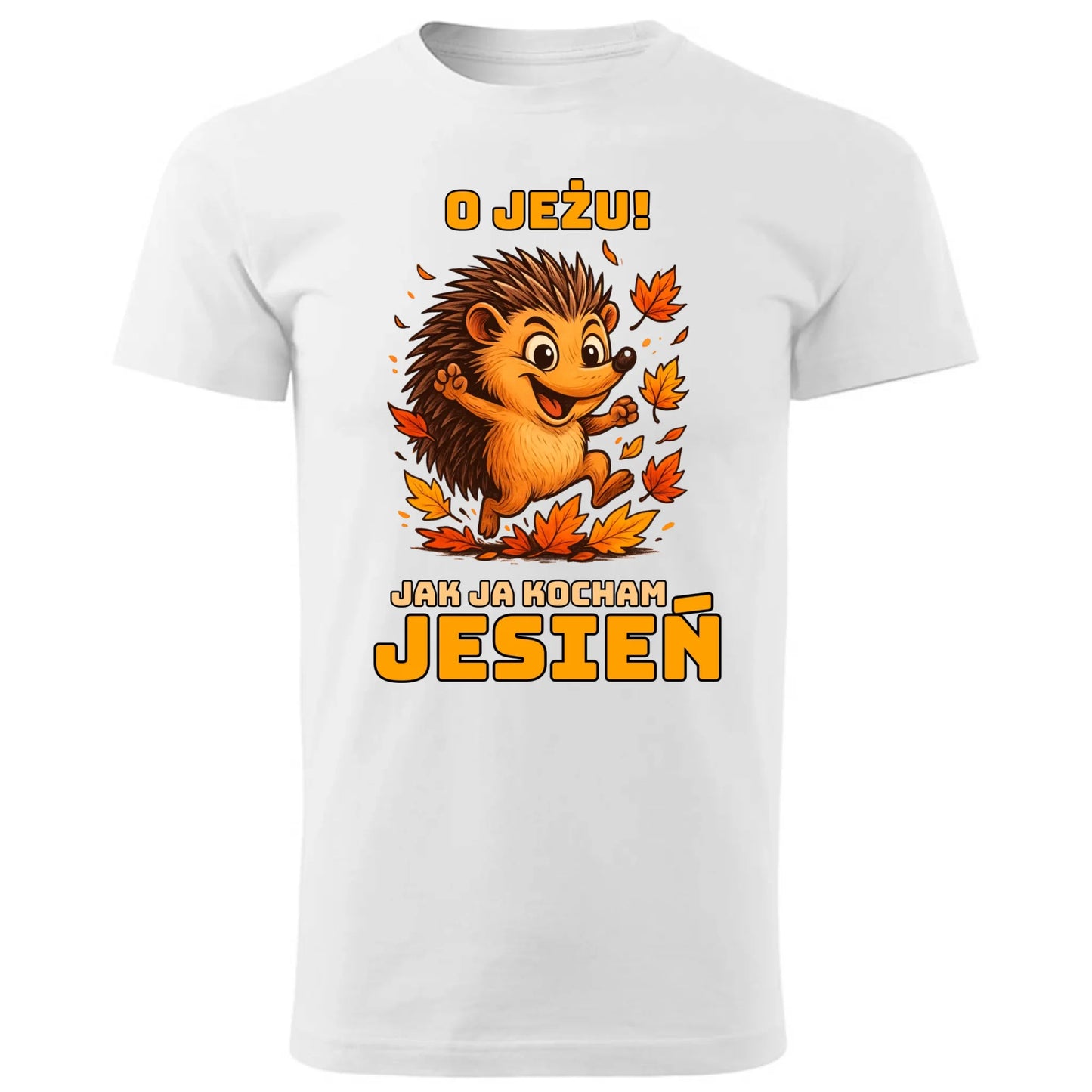 Koszulka męska jesienna - O JEŻU! Jak ja kocham jesień JS31 - StoryCups.pl